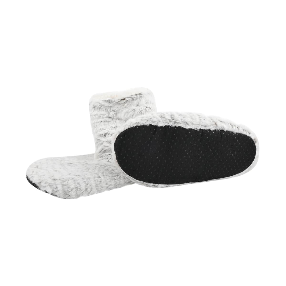 Homesmart Microfiber Faux Fur, Sherpa Booties and Matching Ballerina Slippers (Women's Size 5-10) image number 3
