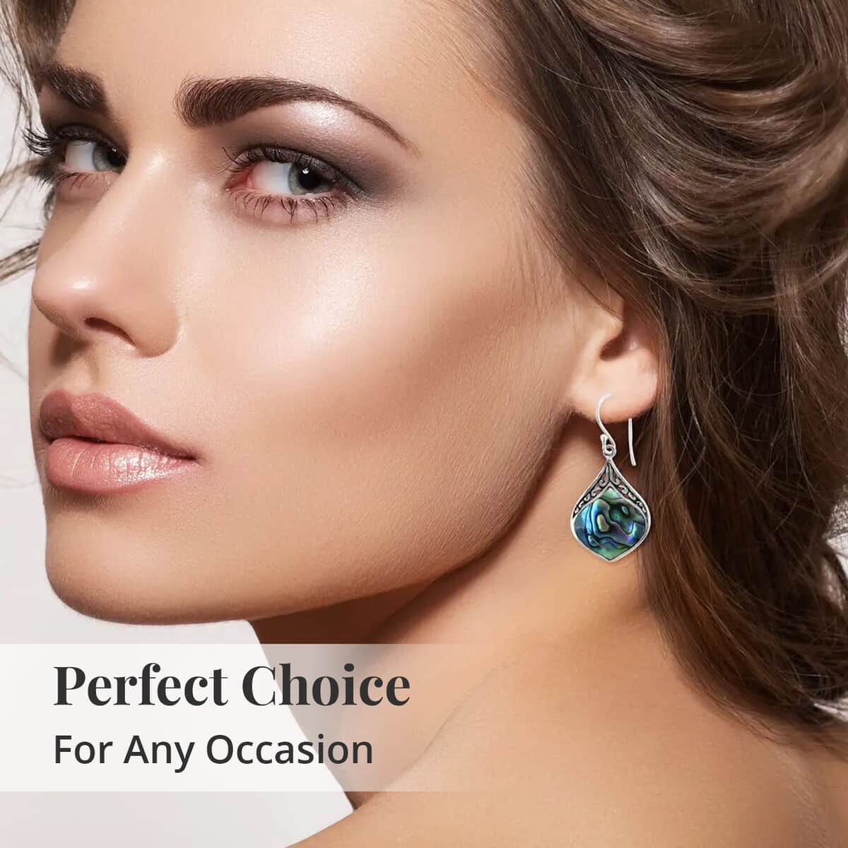 Abalone Shell Drop Earrings in Sterling Silver, Dangle Earrings For Women, Beach Jewelry image number 5
