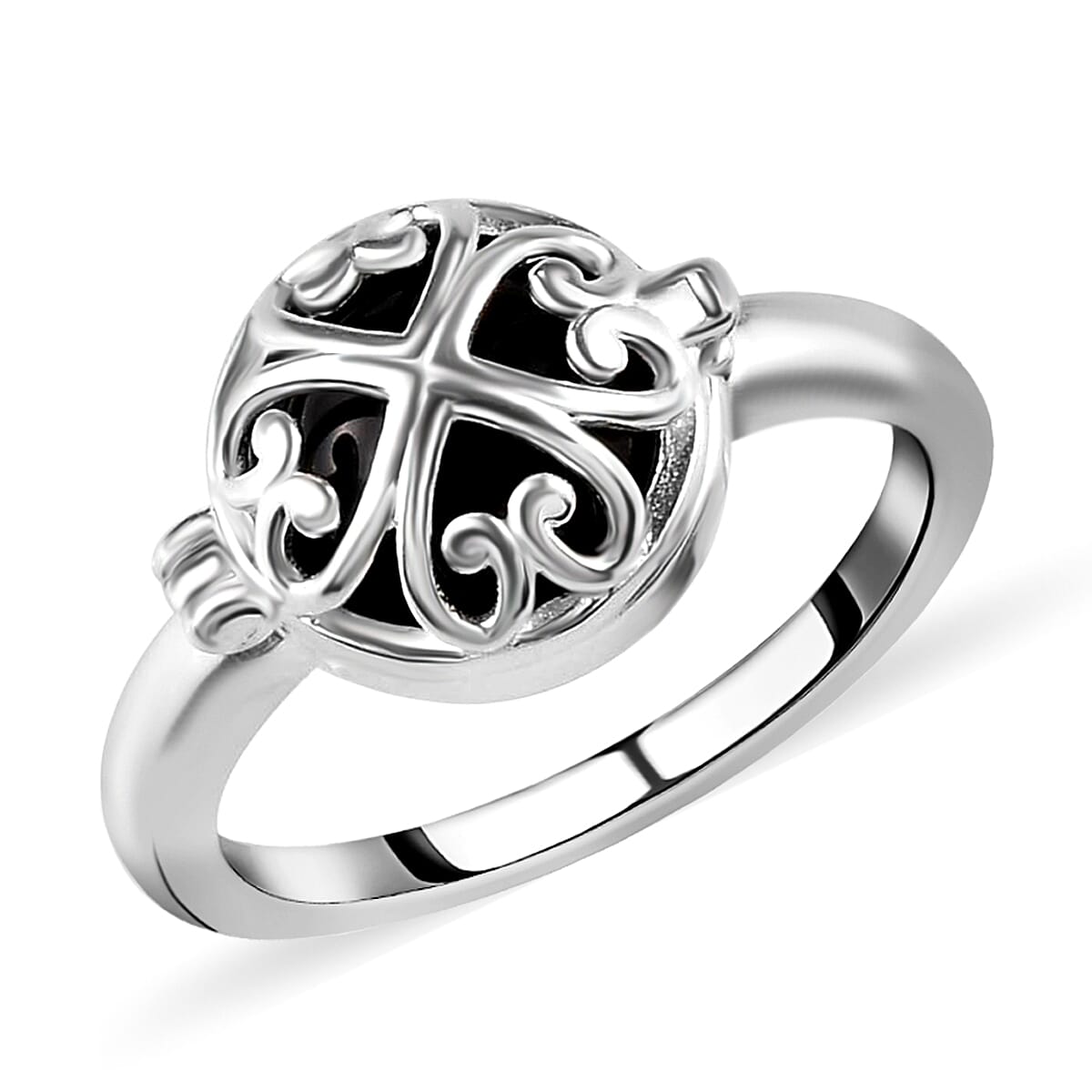 Multi Gemstone Interchangeable Caged Ring in Sterling Silver (Size 8.0) 7.35 ctw image number 3