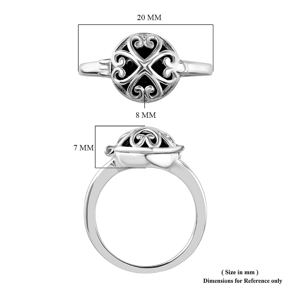 Multi Gemstone Interchangeable Caged Ring in Sterling Silver (Size 8.0) 7.35 ctw image number 6