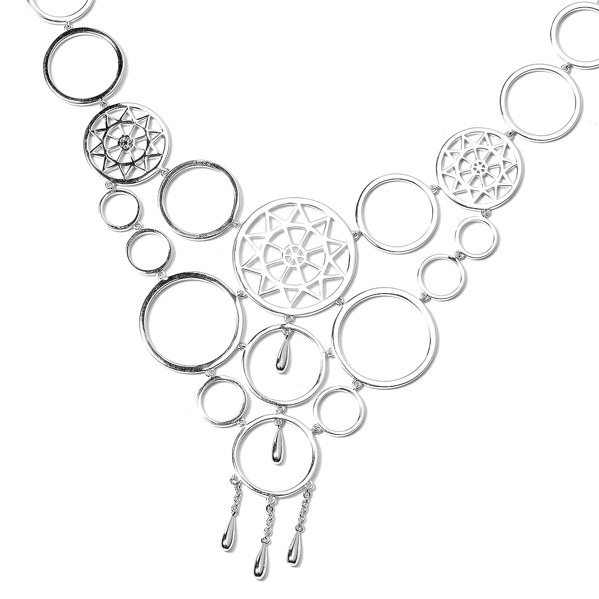 LucyQ Dream Catcher Collection Necklace 20 Inch in Sterling Silver 58.40 Grams image number 2