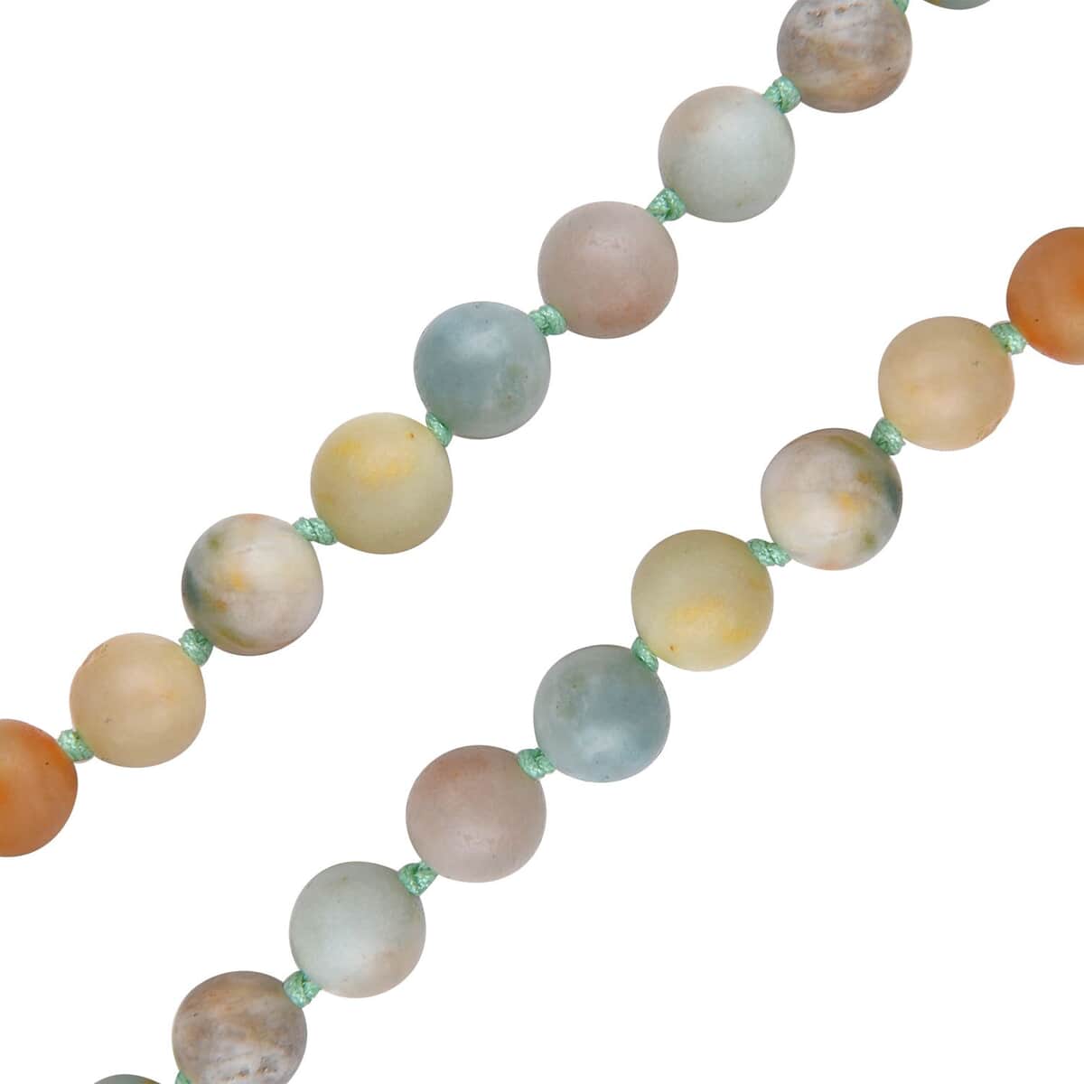 Multi Color Amazonite Beaded Endless Necklace 34 Inches 342.00 ctw image number 4