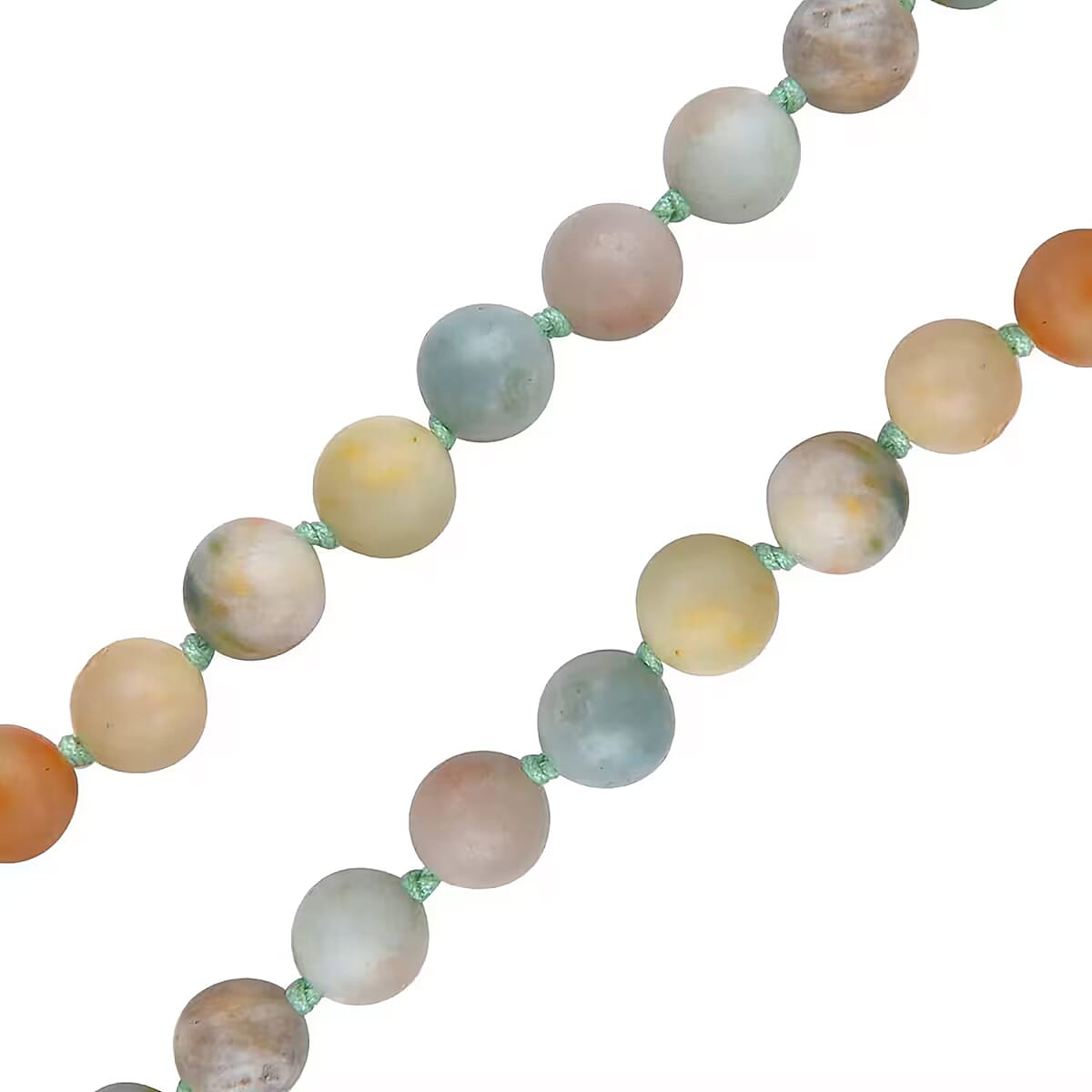 Multi Color Amazonite Beaded Endless Necklace 34 Inches 342.00 ctw image number 8