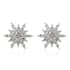 Snowflake Diamond Accent Star Stud Earrings in Platinum & 14K Yellow Gold Over Sterling Silver image number 0