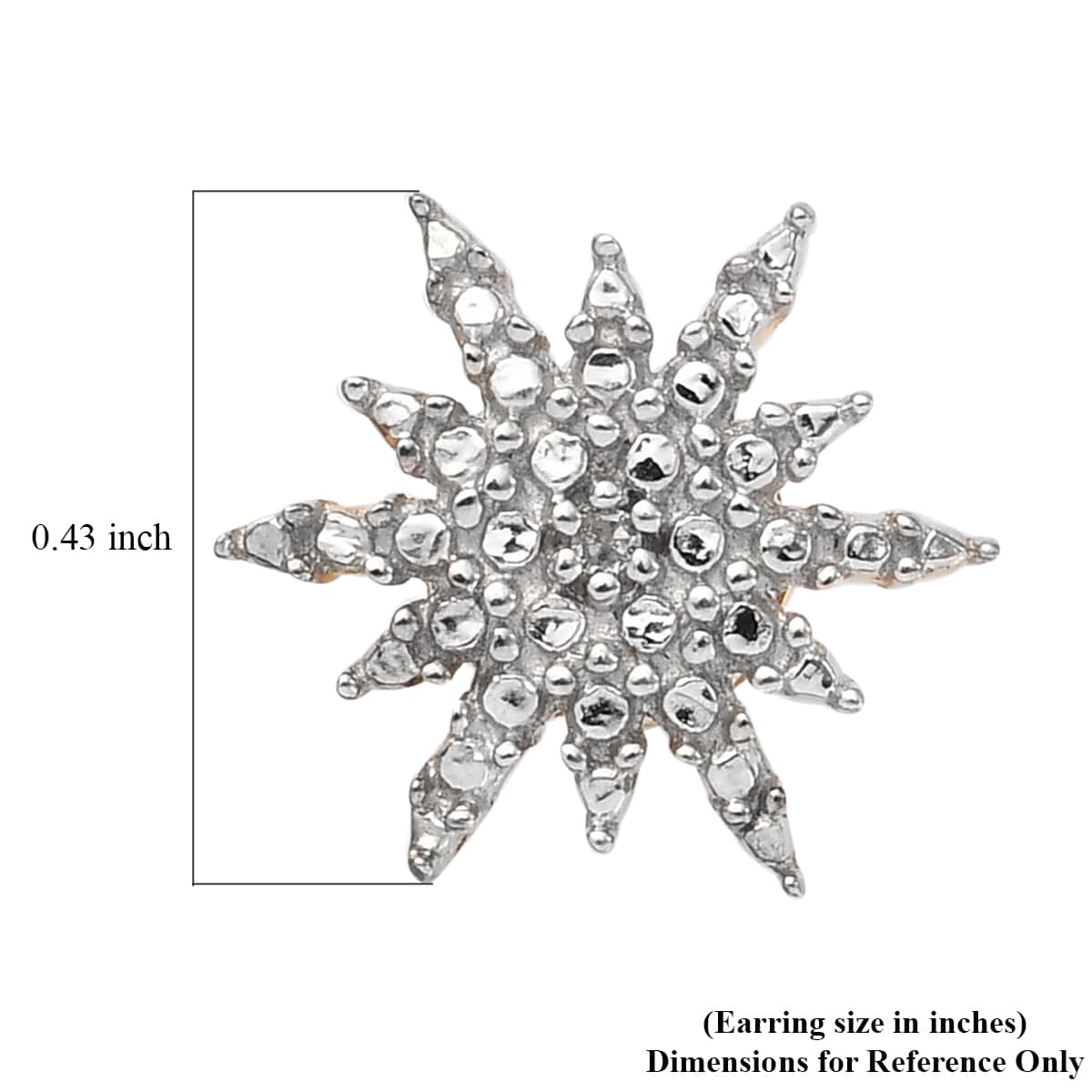 Diamond Accent Star Stud Earrings in Platinum & 14K Yellow Gold Over Sterling Silver image number 6