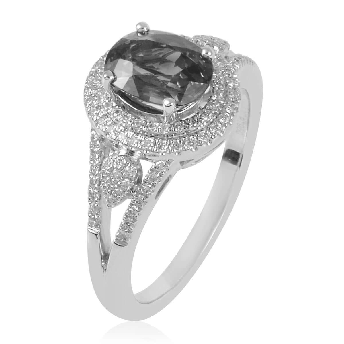 RHAPSODY 950 Platinum AAAA Natural Ceylon Sapphire and Diamond E-F VS Ring 2.50 ctw image number 2