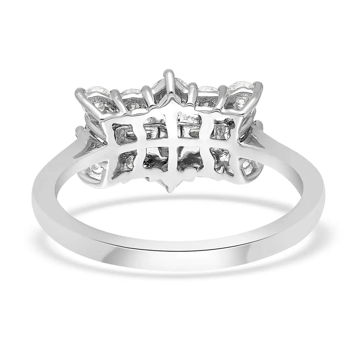 RHAPSODY IGI Certified 950 Platinum Diamond (E-F, VS2) Ring (Size 9.0) (4.90 g) 1.00 ctw image number 4