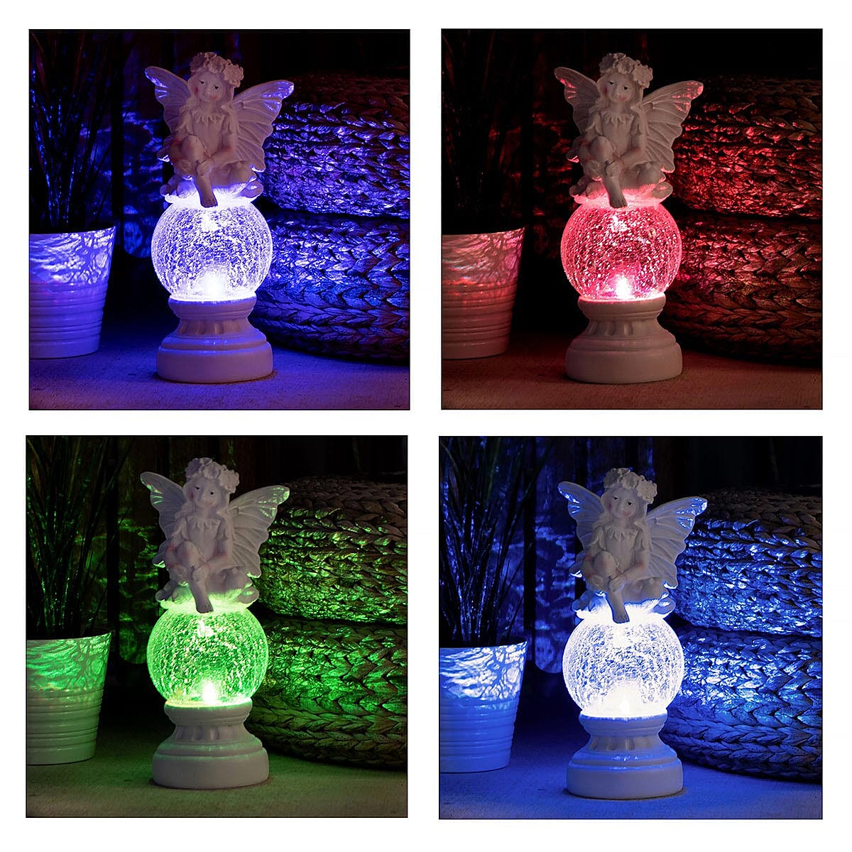 Decorative Angel Statue LED Multi Color Solar Light