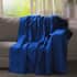 Blue Square Button Pattern Throw Blanket (Cotton) image number 1