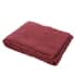 Red Wine Square Button Pattern Cotton Throw Blanket , Cotton Blanket , Soft Blanket , Bed Throws , Cozy Blanket image number 0