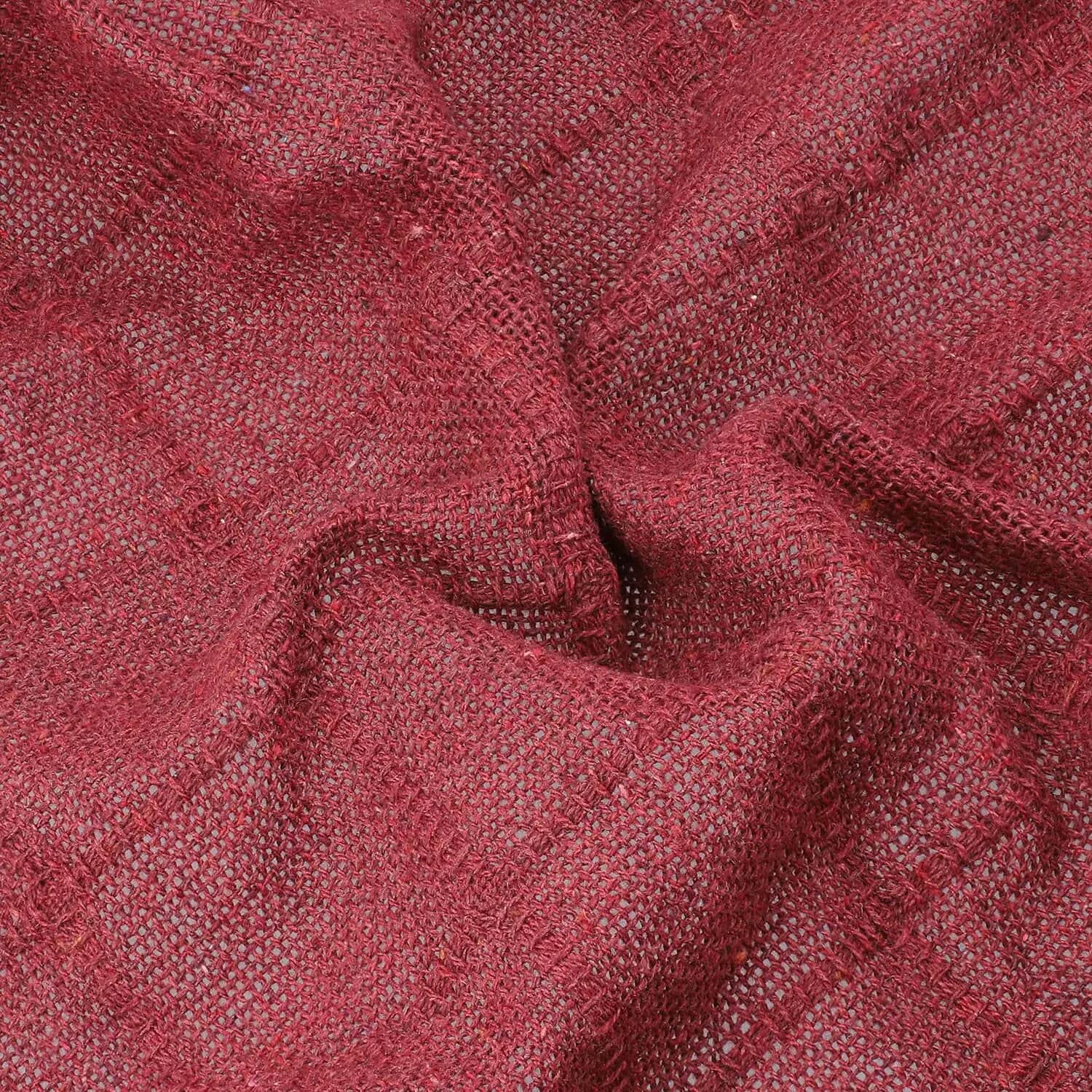 Burgundy cotton online blanket