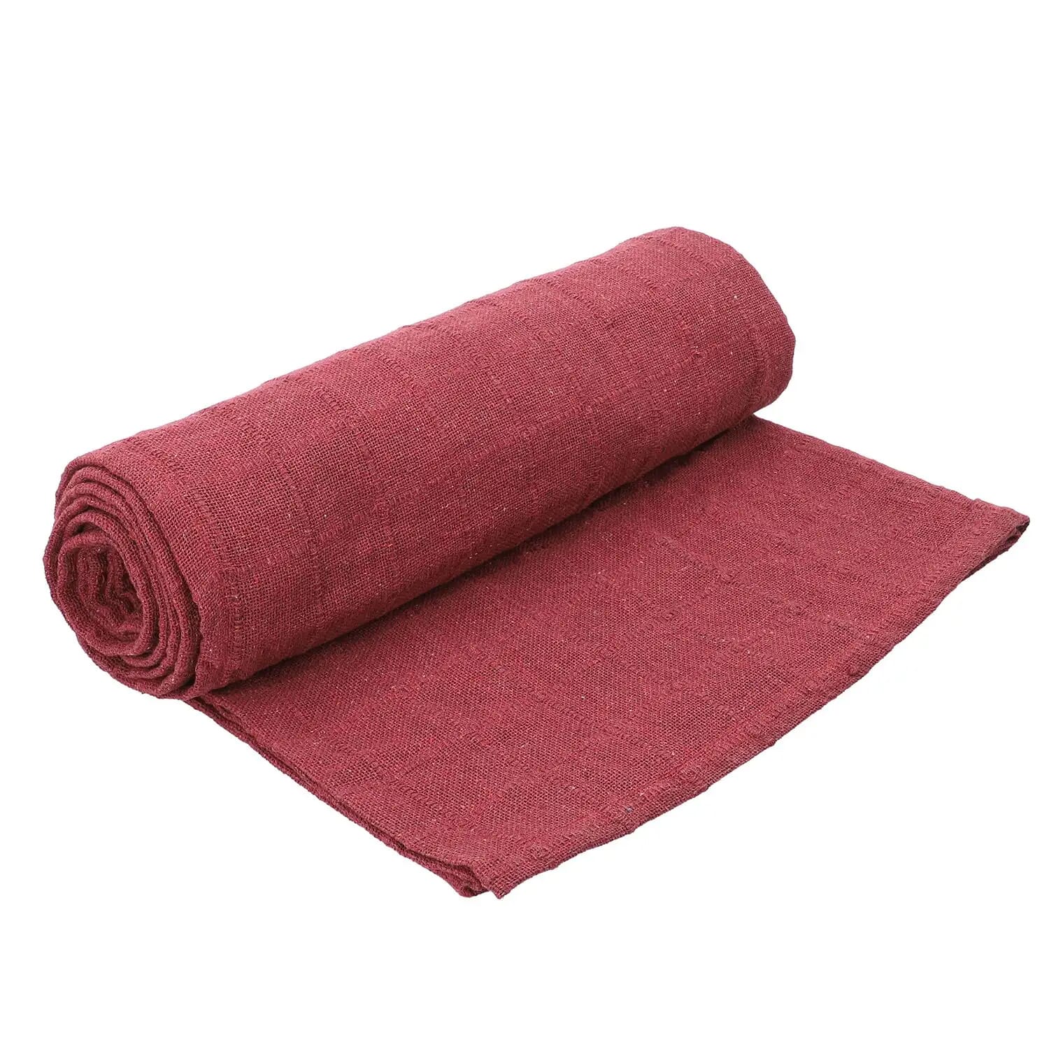 Red cotton online throw