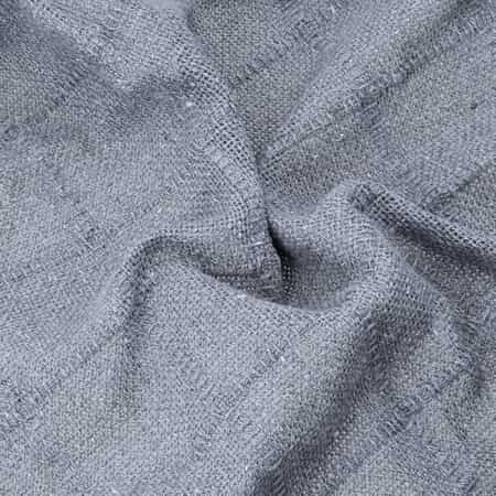 Gray Square Button Pattern Cotton Throw Blanket , Cotton Blanket , Soft Blanket , Bed Throws , Cozy Blanket image number 4