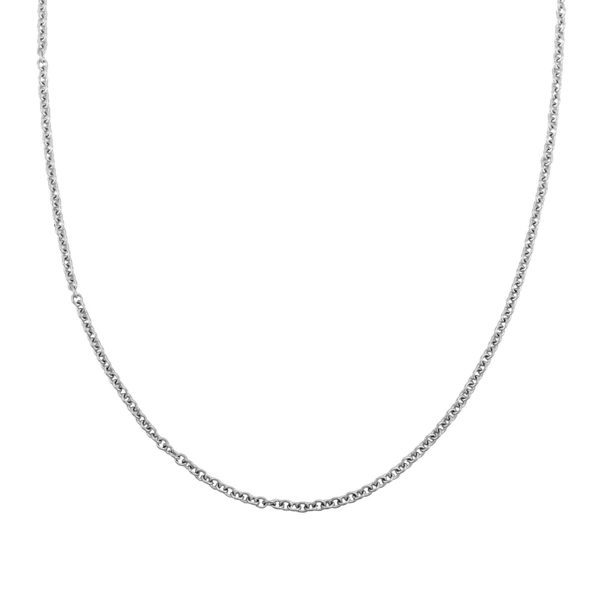 Cable Chain in Stainless Steel with 12MM Lobster Lock 20 Inches image number 1