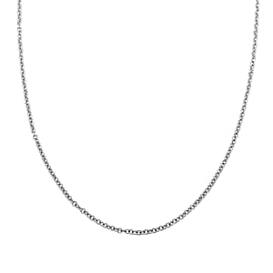 Cable Chain in Stainless Steel with 12MM Lobster Lock 20 Inches