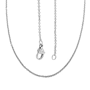 Cable Chain in Stainless Steel with 12MM Lobster Lock 20 Inches