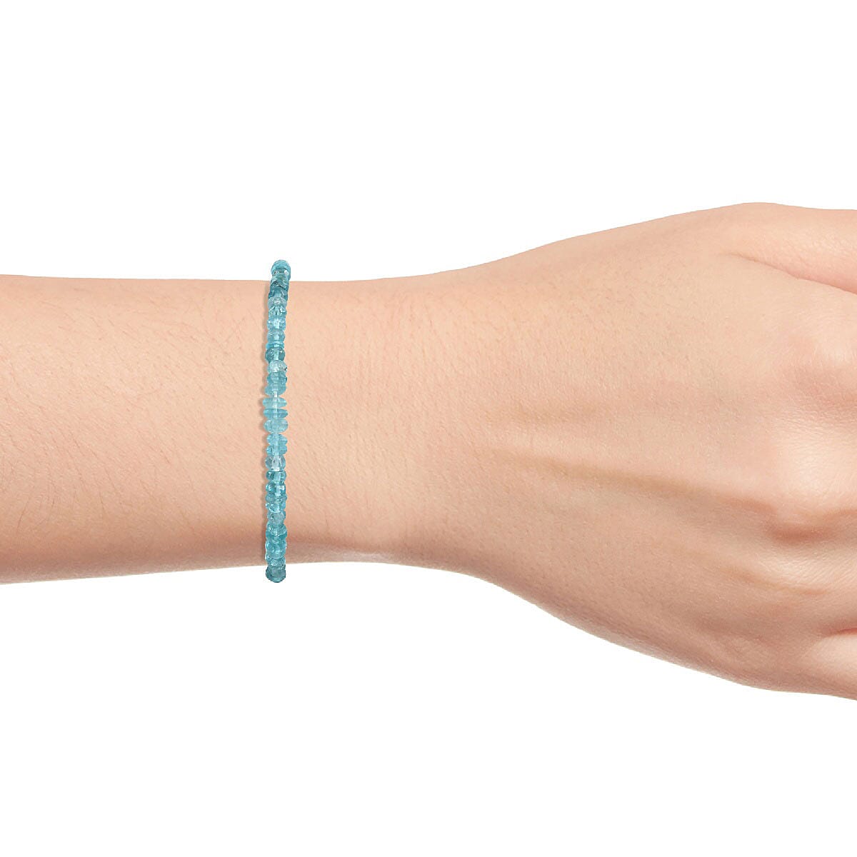 Madagascar Paraiba Apatite Bolo Bracelet in Sterling Silver 13.50 ctw 