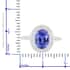 ILIANA 2.95 ctw AAA Tanzanite and Diamond G-H SI Ring in 18K White Gold with Appraised Certificate (Size 7.0) 4.37 Grams image number 4