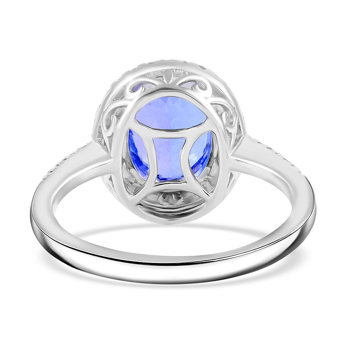 Iliana 18K White Gold AAA Tanzanite, Diamond (G-H, SI) Ring (Size 8.0) (4.37 g) 2.95 ctw image number 3