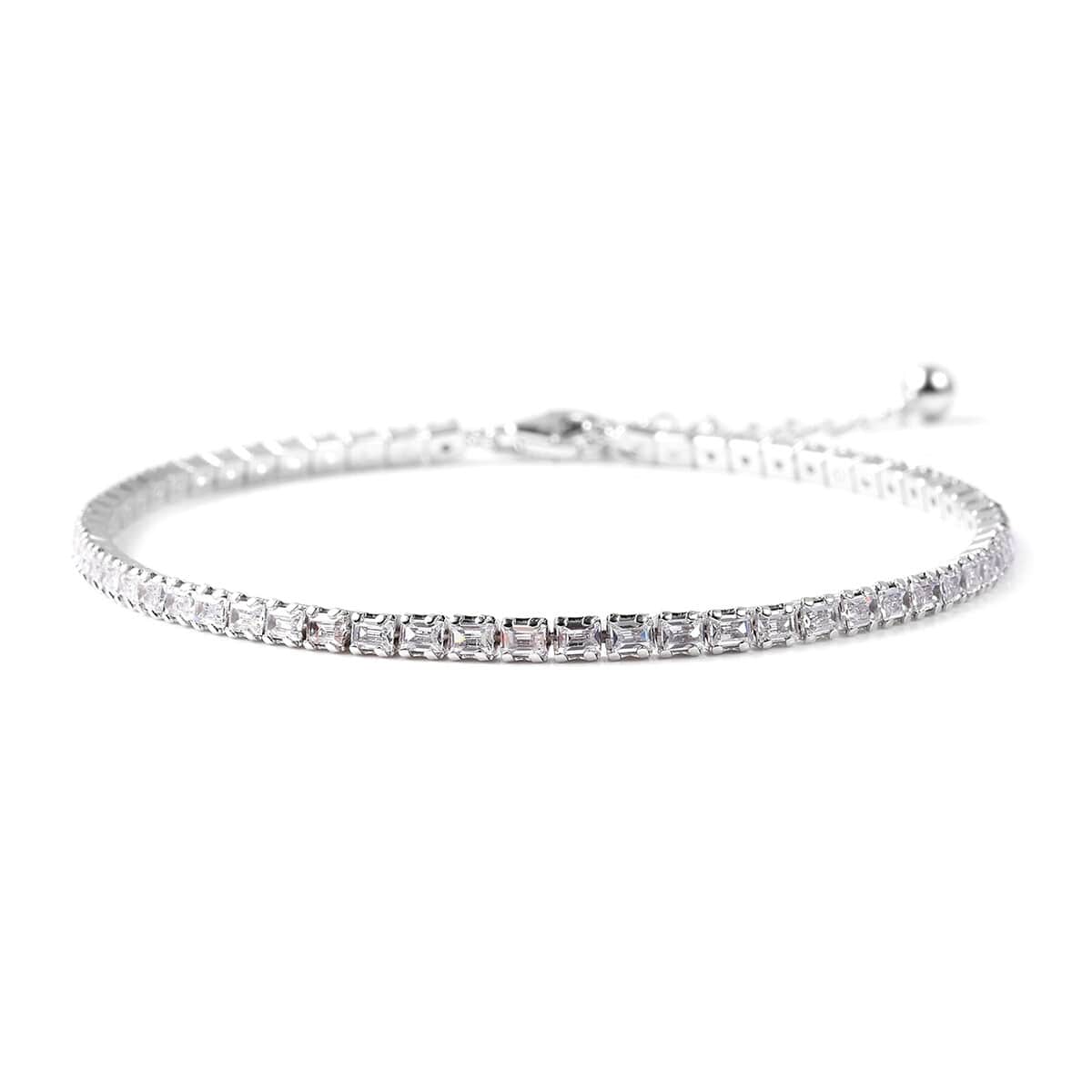 Simulated Diamond Tennis Bracelet in Sterling Silver (8.00 In) 1.50 ctw image number 0