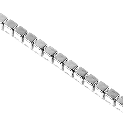 Simulated Diamond Tennis Bracelet in Sterling Silver (7-8In) 3.00 ctw