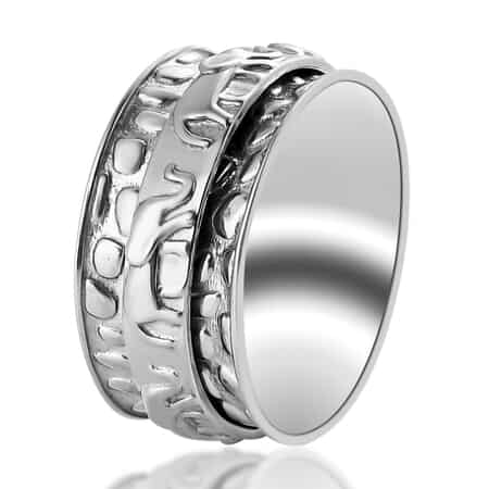 Sterling Silver Elephant Spinner Ring, Anxiety Ring for Women, Fidget Rings for Anxiety for Women, Stress Relieving Anxiety Ring (Size 5.0) (5 g) image number 5