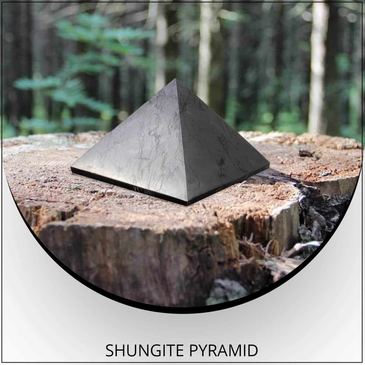 Shungite Pyramid 75MM approximately 1390.00 ctw image number 1