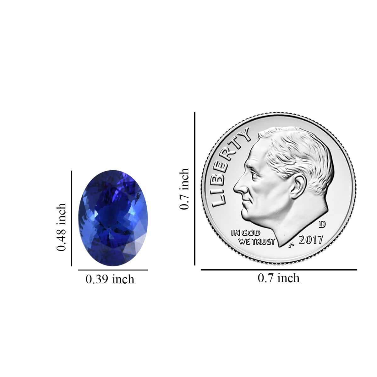 IGI Certified AAAA Tanzanite Faceted (Ovl 12.39x9.91) 5.58 ctw image number 3