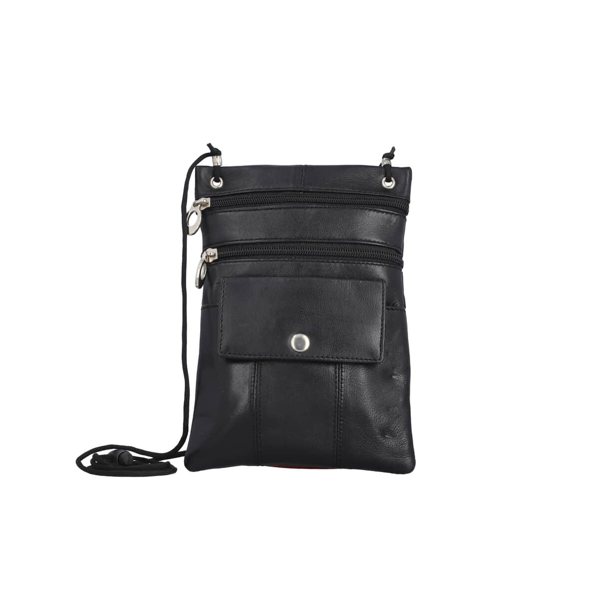 Newage Black 100% Genuine Leather Crossbody Bag with Man-made Straps image number 0