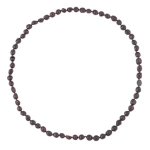 Mozambique Garnet Beaded Necklace 28 Inches 526.00 ctw