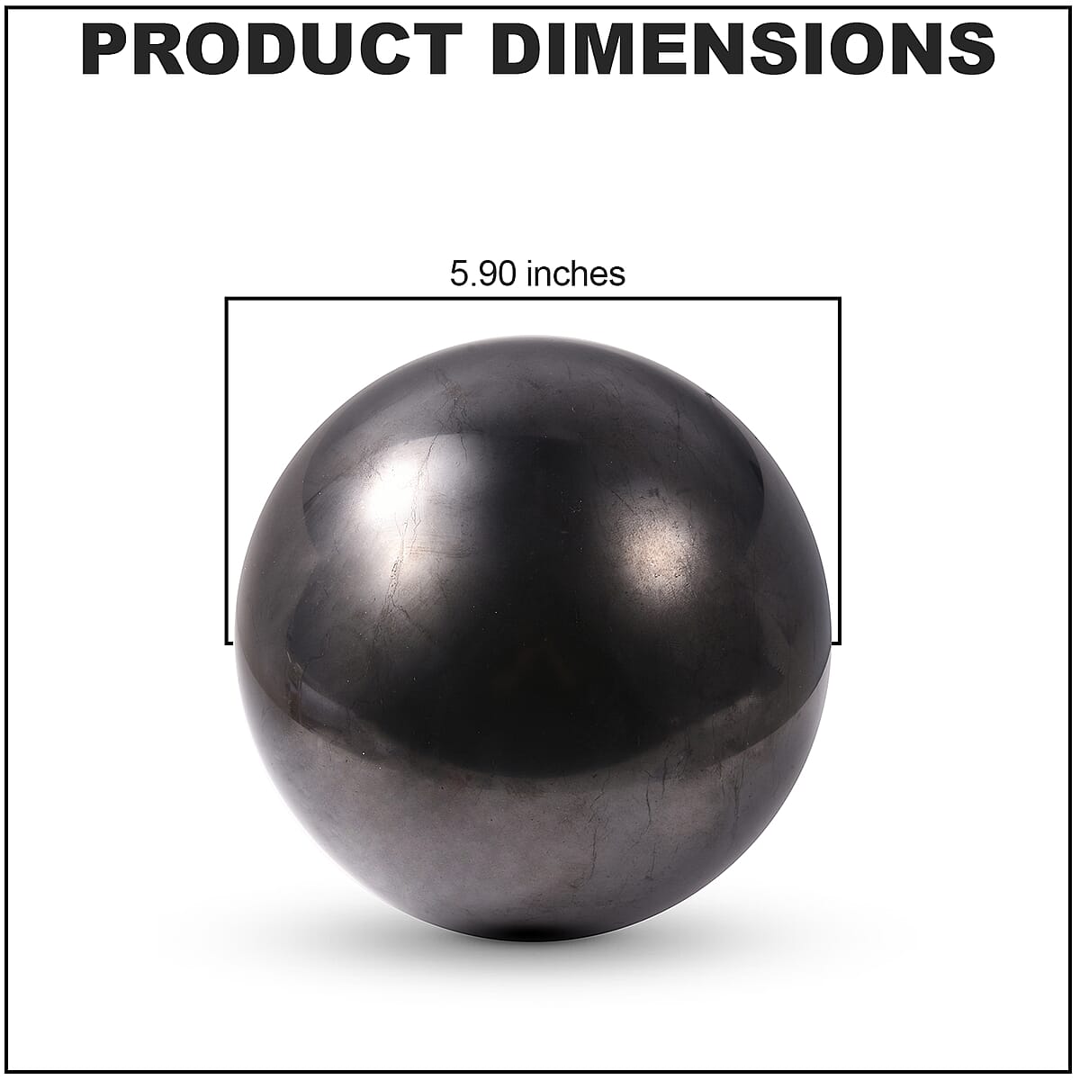 Sphere Shape Polished Shungite (15 cm) 21500ctw image number 2