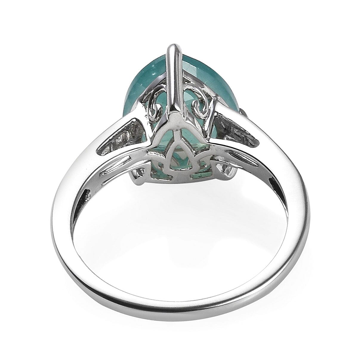 10K White Gold AA Grandidierite and Diamond Ring (Size 9.0) 2.60 Grams 3.75 ctw image number 4