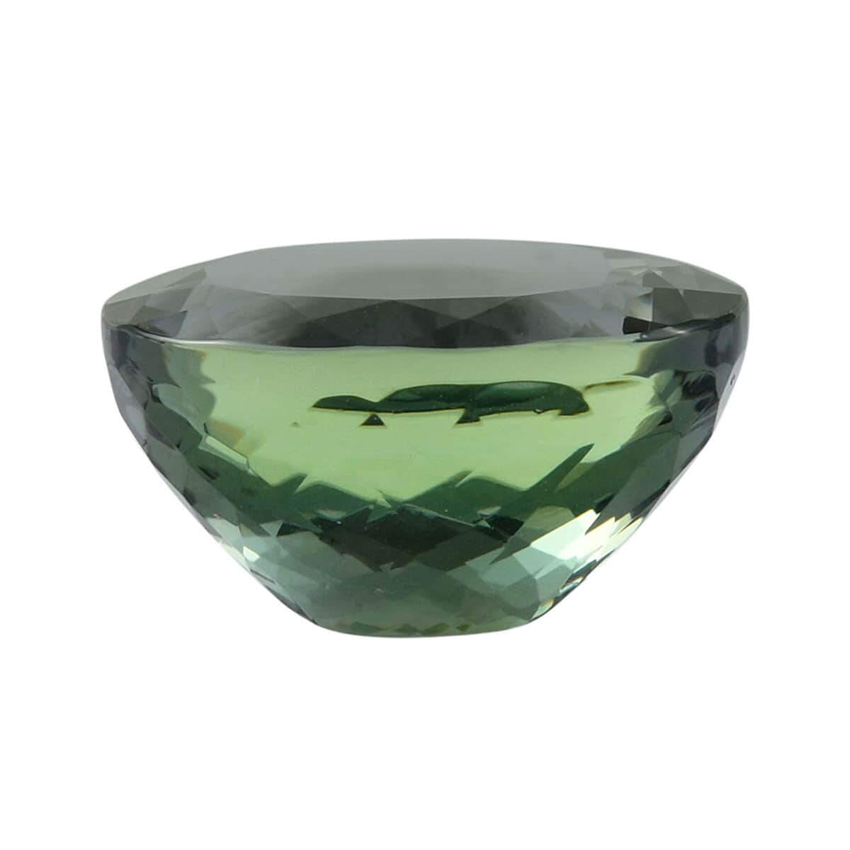 IGI Certified AAAA Green Tanzanite Faceted (Ovl 13.24x10.62 mm) 8.07 ctw, Loose Gem , Loose Gemstones , Loose Stones , Jewelry Stones image number 1