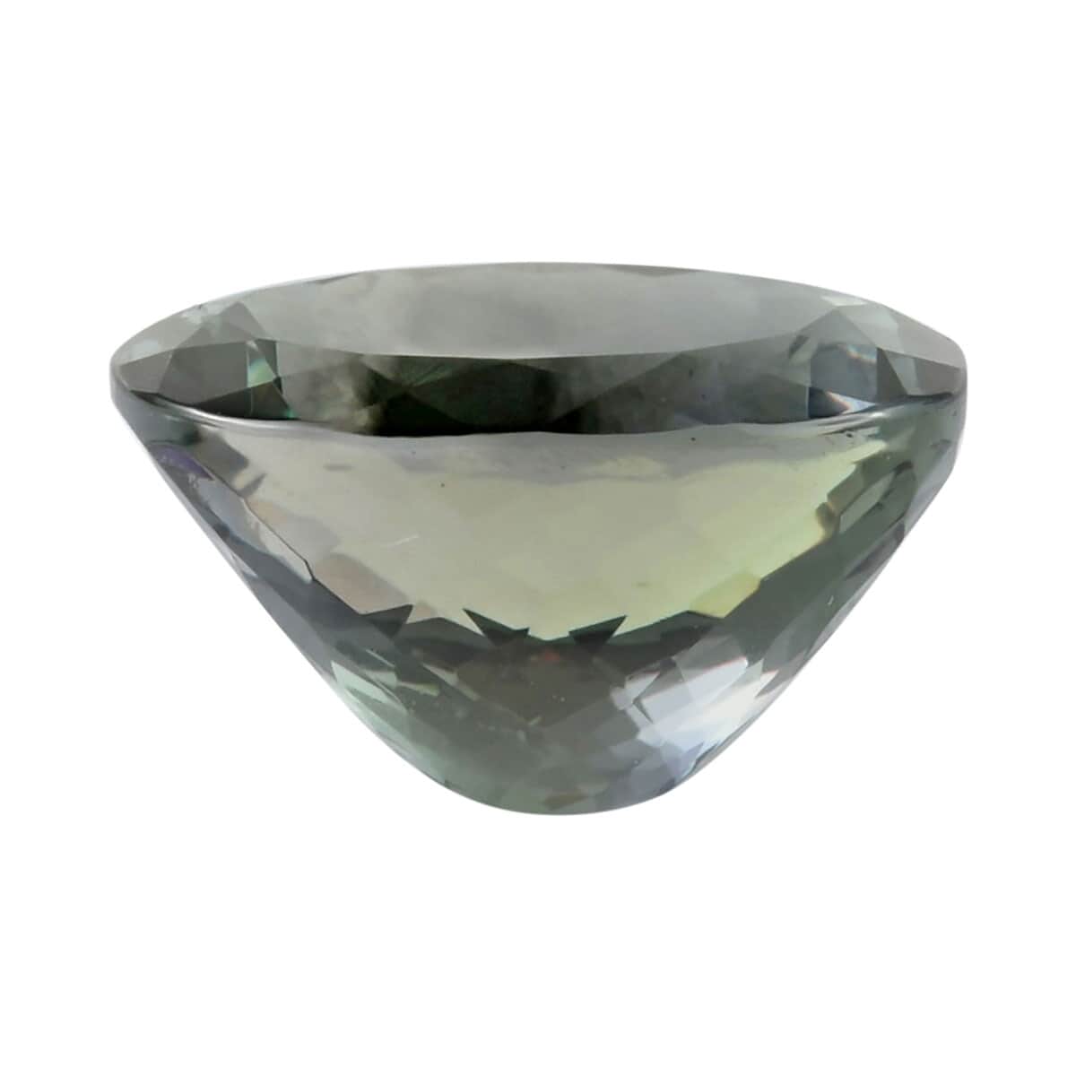 Certified & Appraised AAAA Green Tanzanite Faceted (Ovl 12.07x8.98 mm) 5.67 ctw, Loose Gem , Loose Gemstones , Loose Stones , Jewelry Stones image number 1