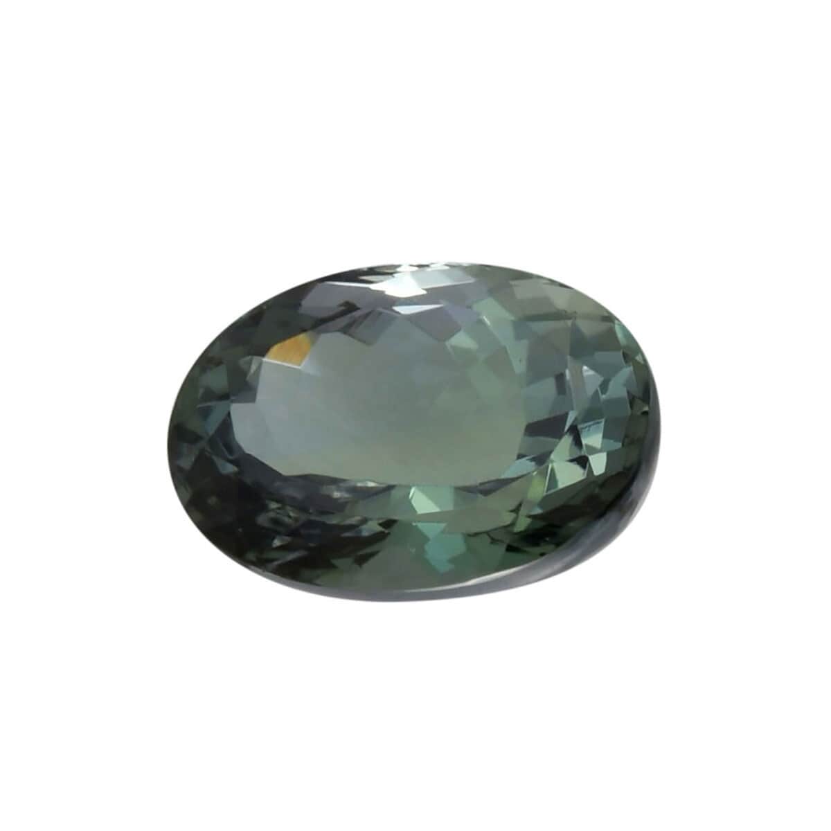 Certified AAAA Green Tanzanite Faceted (Ovl 11.35x8.83 mm) 4.52 ctw, Loose Gem , Loose Gemstones , Loose Stones , Jewelry Stones image number 0