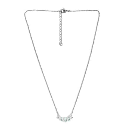 Sky Blue Topaz Necklace 18 Inches in Sterling Silver 2.40 ctw image number 0