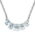 Sky Blue Topaz Necklace 18 Inches in Sterling Silver 2.40 ctw image number 5