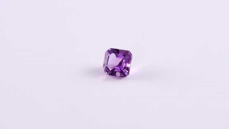 Asscher Cut Mashamba Amethyst (Oct 6x6 mm) 0.91 ctw Loose Gemstone