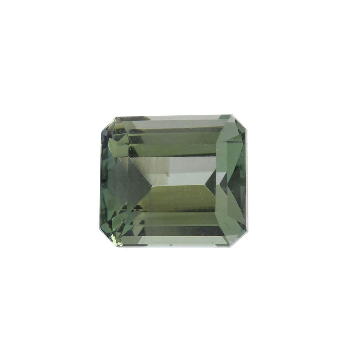 Certified & Appraised AAAA Green Tanzanite Faceted (Oct 9.07x8.18 mm) 4.25 ctw, Loose Gem , Loose Gemstones , Loose Stones , Jewelry Stones image number 0