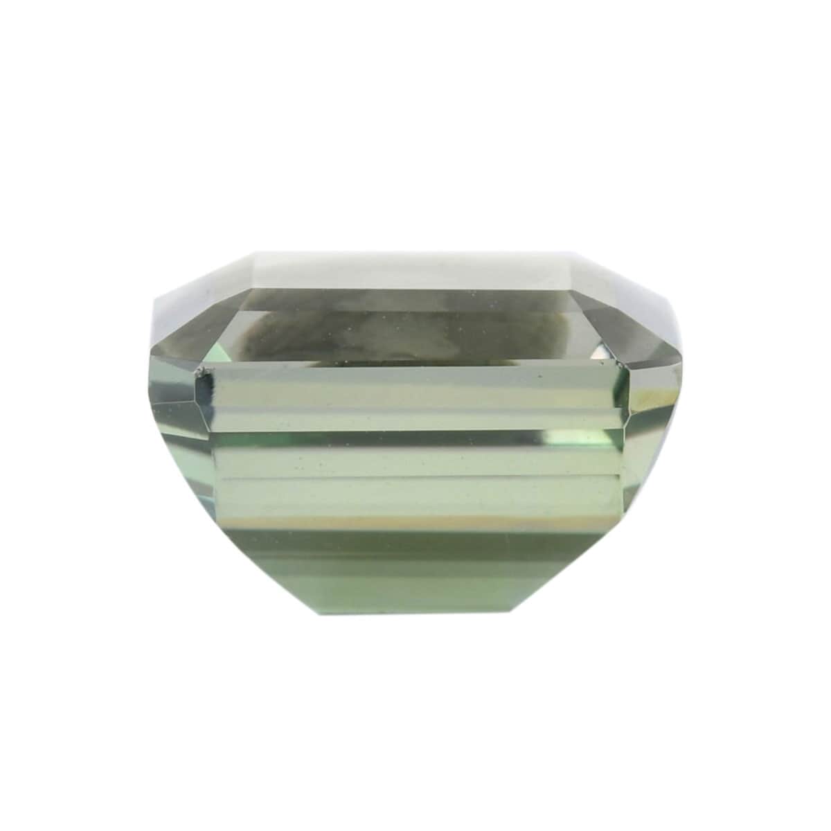 Certified & Appraised AAAA Green Tanzanite Faceted (Oct 9.07x8.18 mm) 4.25 ctw, Loose Gem , Loose Gemstones , Loose Stones , Jewelry Stones image number 1
