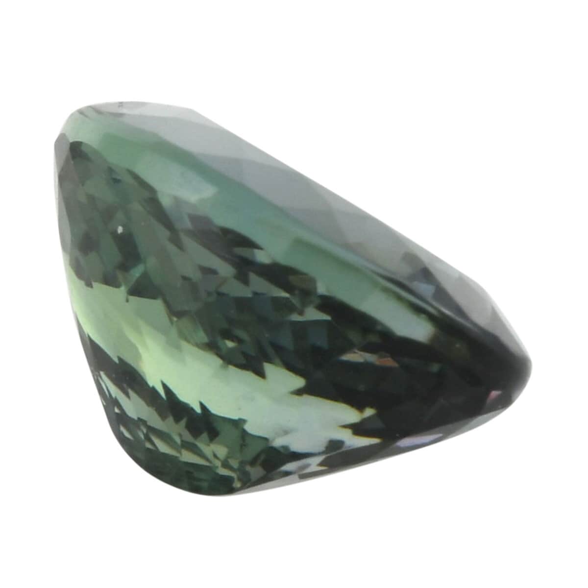 Certified AAAA Green Tanzanite Faceted (Ovl 12.49x10.27 mm) 6.82 ctw, Loose Gem , Loose Gemstones , Loose Stones , Jewelry Stones image number 1