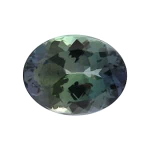Certified AAAA Green Tanzanite Faceted (Oval 11.95x9.3 mm) 5.08 ctw, Loose Gem , Loose Gemstones , Loose Stones , Jewelry Stones