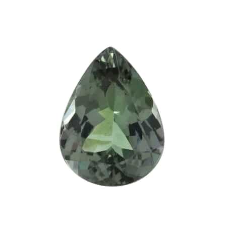 Certified & Appraised AAAA Green Tanzanite Faceted (Pear 12.14x9.08 4 mm) 3.98 ctw image number 0