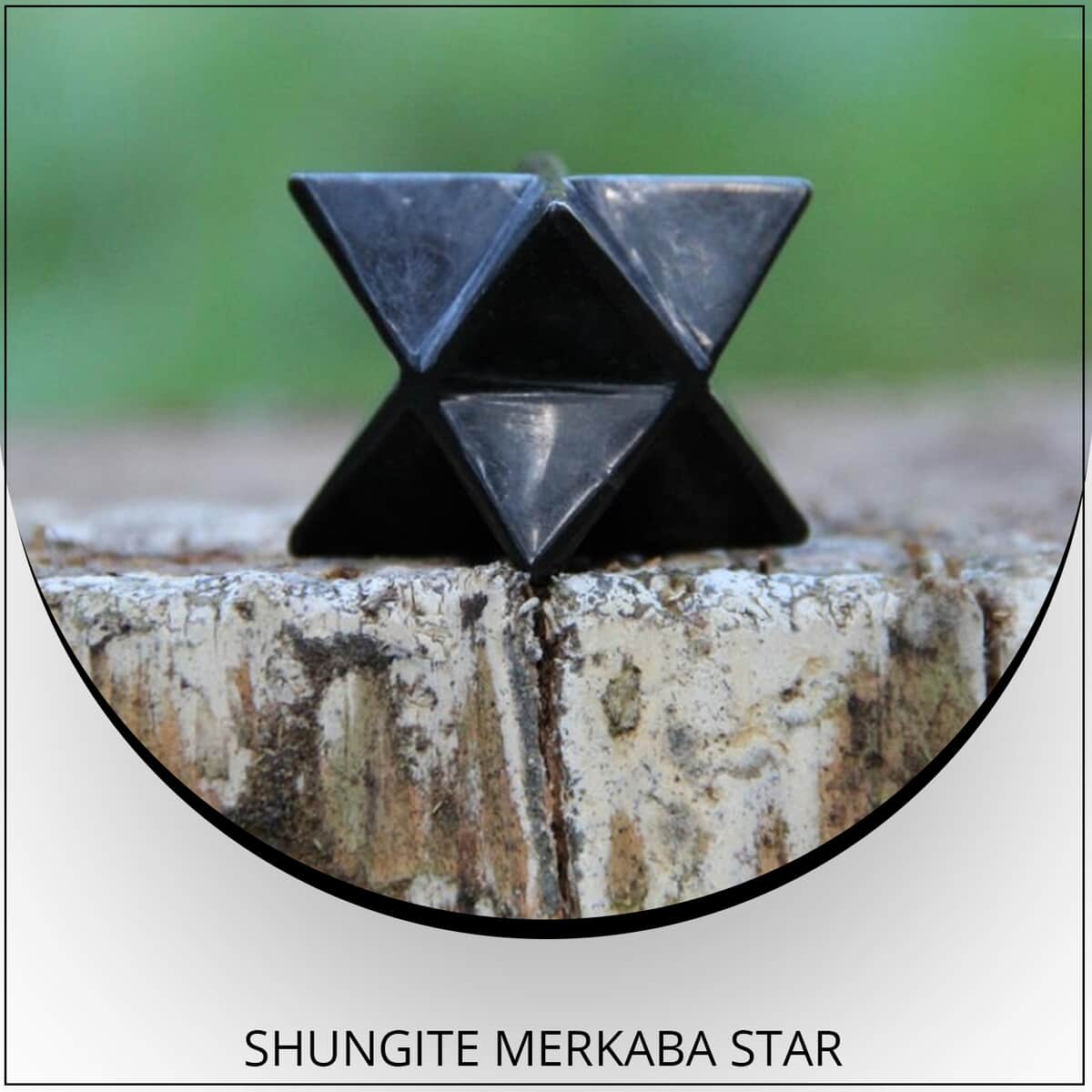Shungite Merkaba Star 30MM approximately 225.00 ctw image number 1