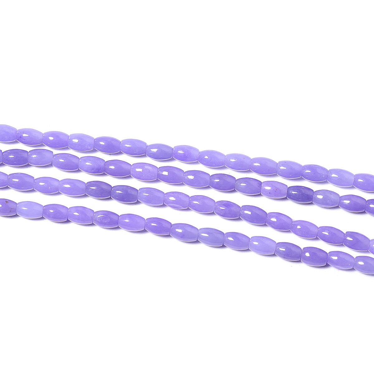 Purple Jade Bead Endless Necklace 60 Inch 468.00 ctw image number 1