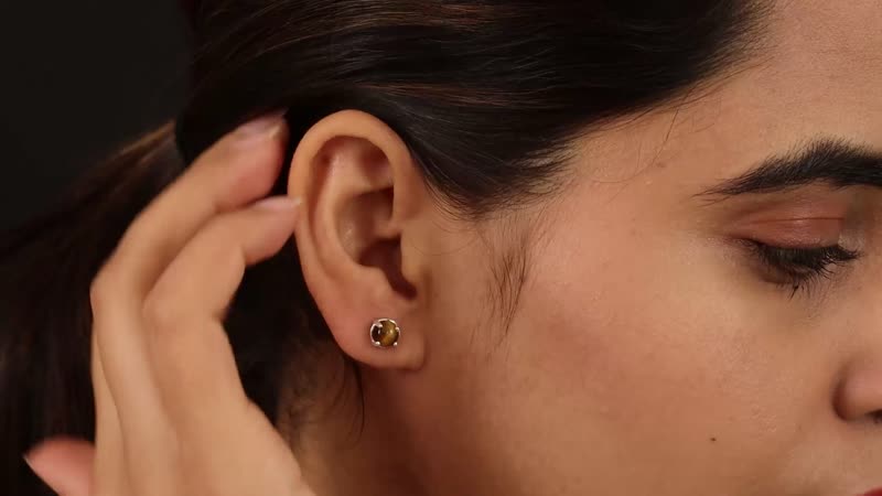 7.00 ctw Set of 3 Multi Gemstone Stud Earrings in Sterling Silver