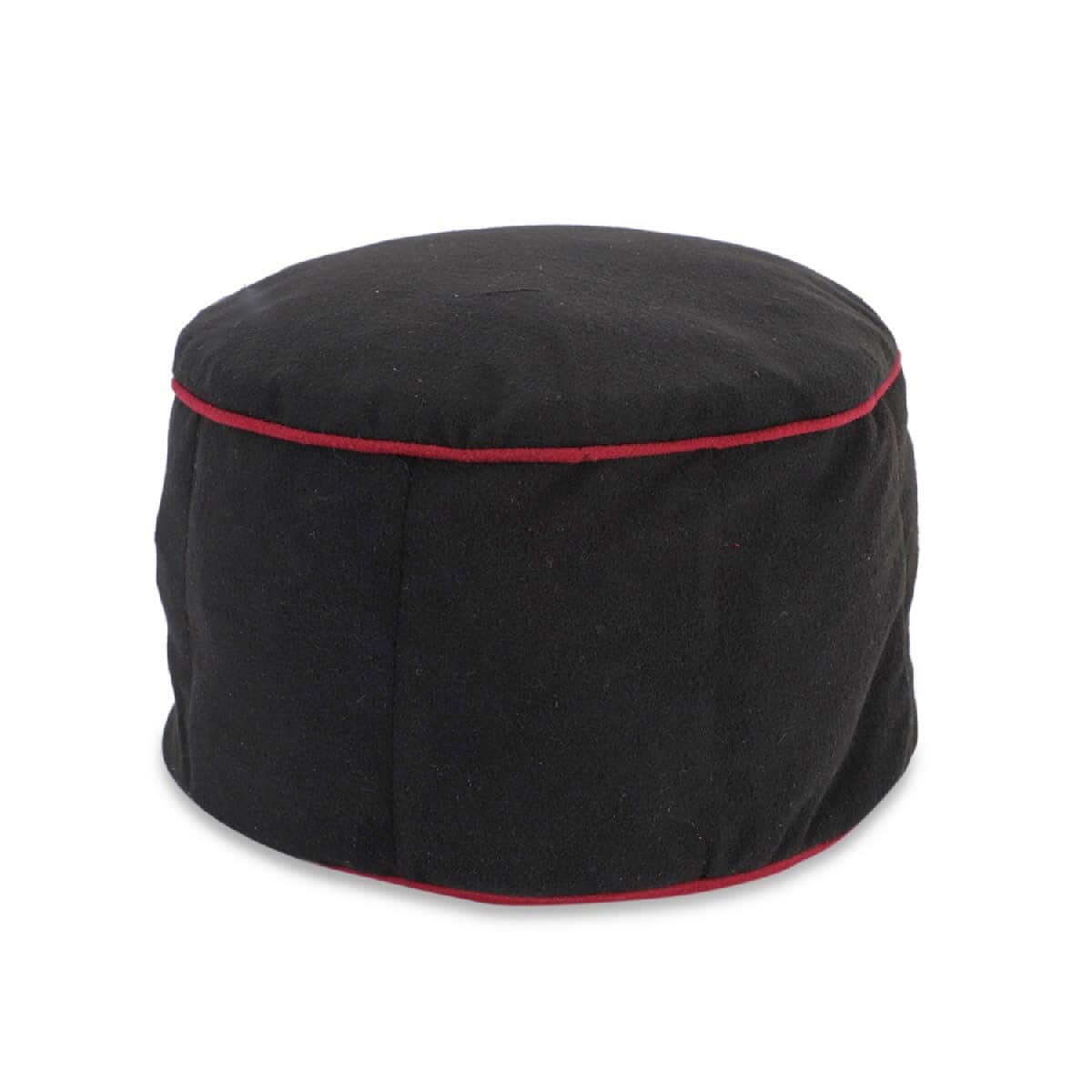 Natural Shungite Black Hat with Burgundy Trim (Polyester) (0.49 lbs) image number 0