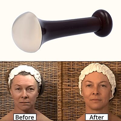 Ayurveda's Kansa Massage Wand with Wooden Handle
