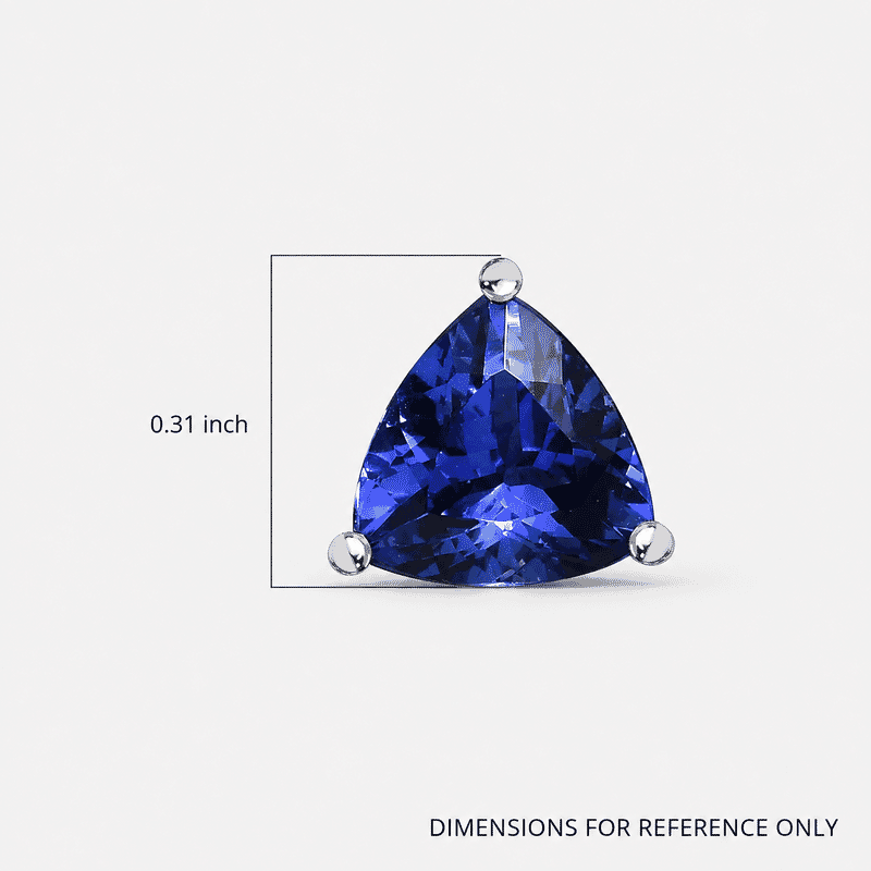 Rhapsody AAAA Tanzanite 2.70 ctw Stud Earrings in 950 Platinum