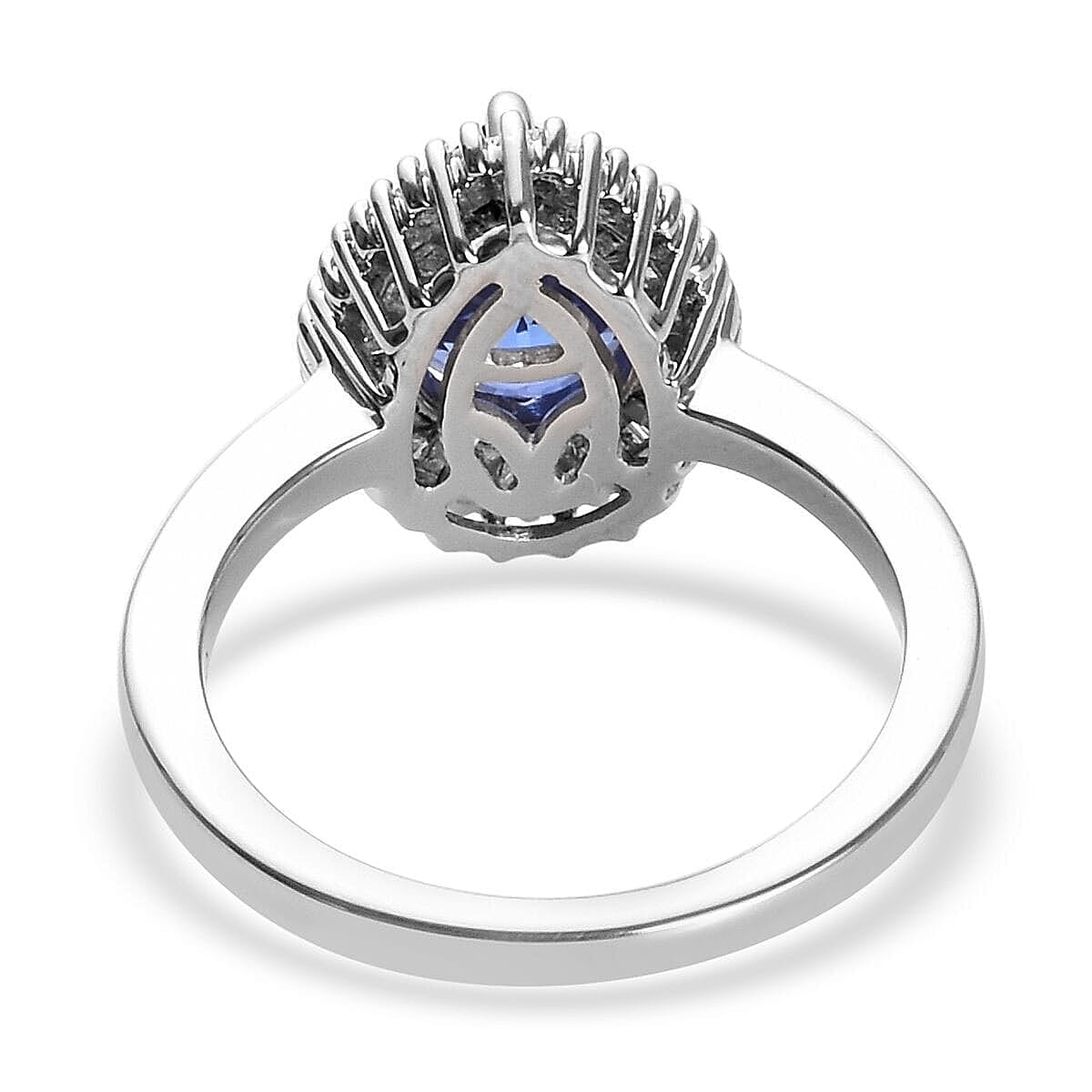 Rhapsody AAAA Tanzanite and Diamond E-F VS2 2.05 ctw Ring in 950 Platinum (Size 6.0) 6.89 Grams
